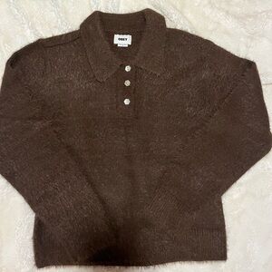 Obey Taupe Knit Pullover